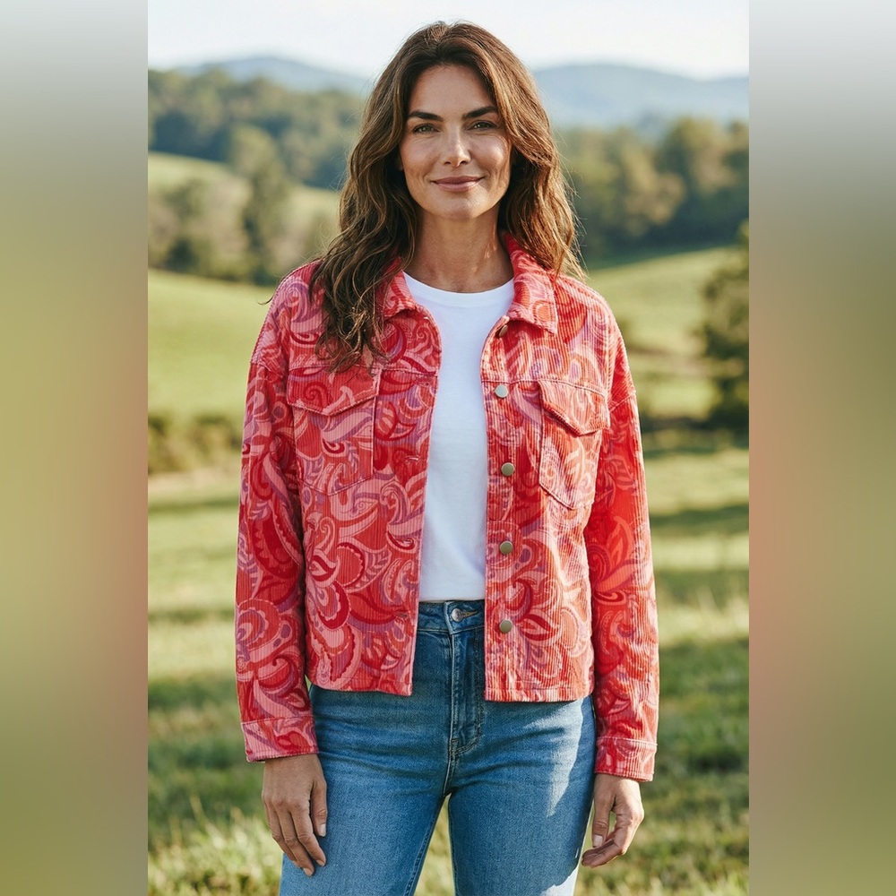 Emily Wonder Paisley Jean Jacket - Picture 10 of 10